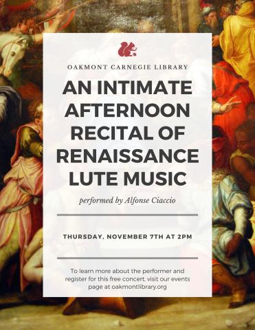 renaissance lute music flyer