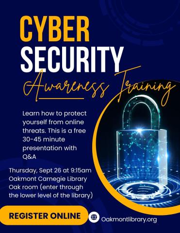 Cyber Security Awareness Training Flyer