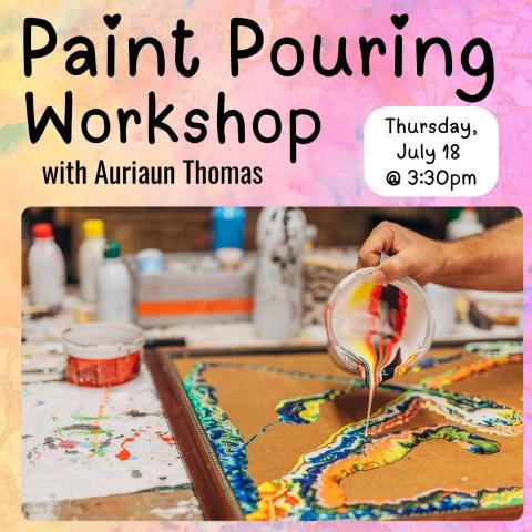 paint pouring logo