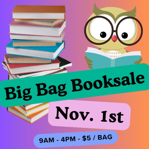 Big Bag Booksale November 1st