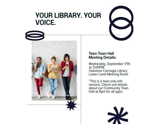 Teen Town Hall Meeting Flyer