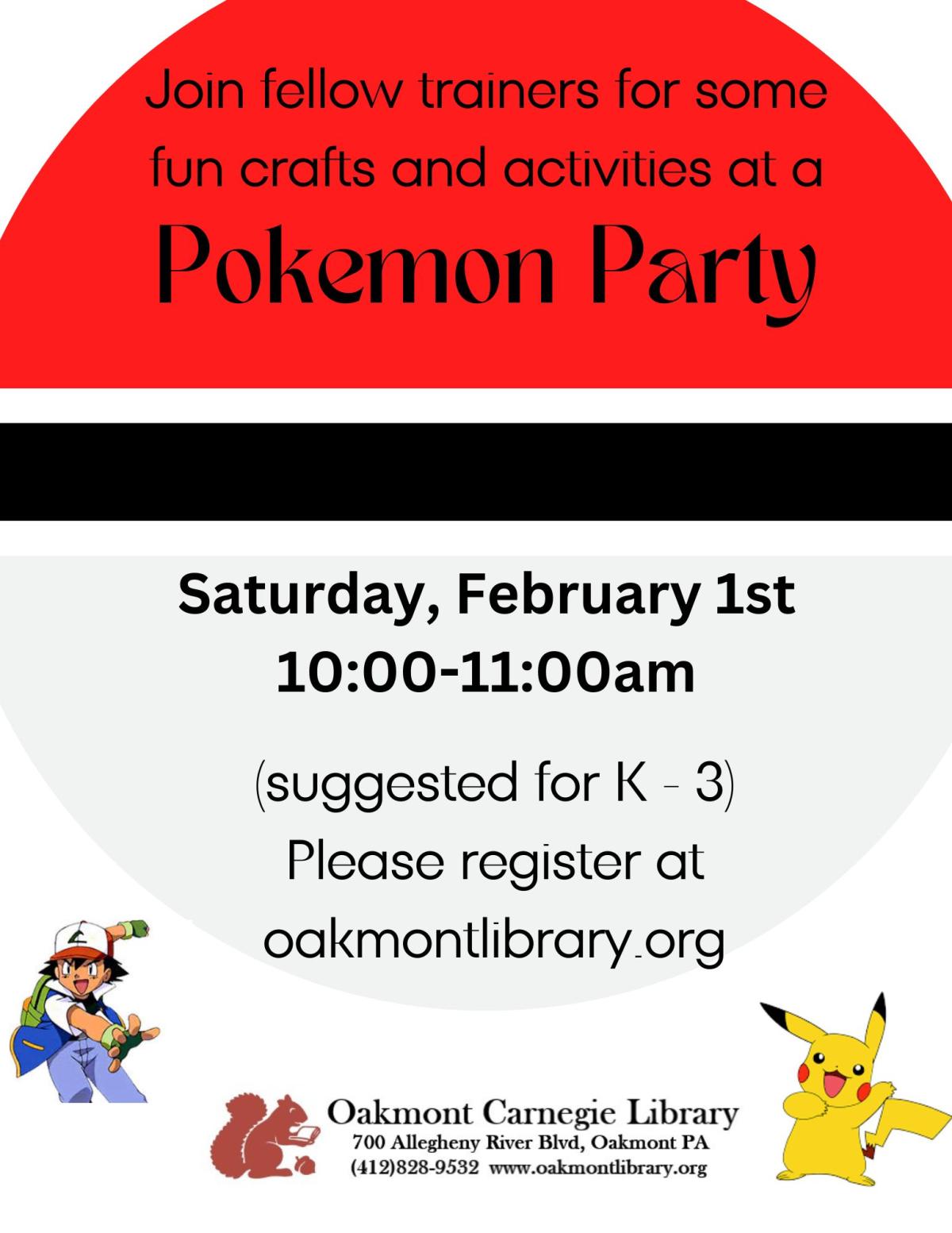 Pokemon Party Flyer