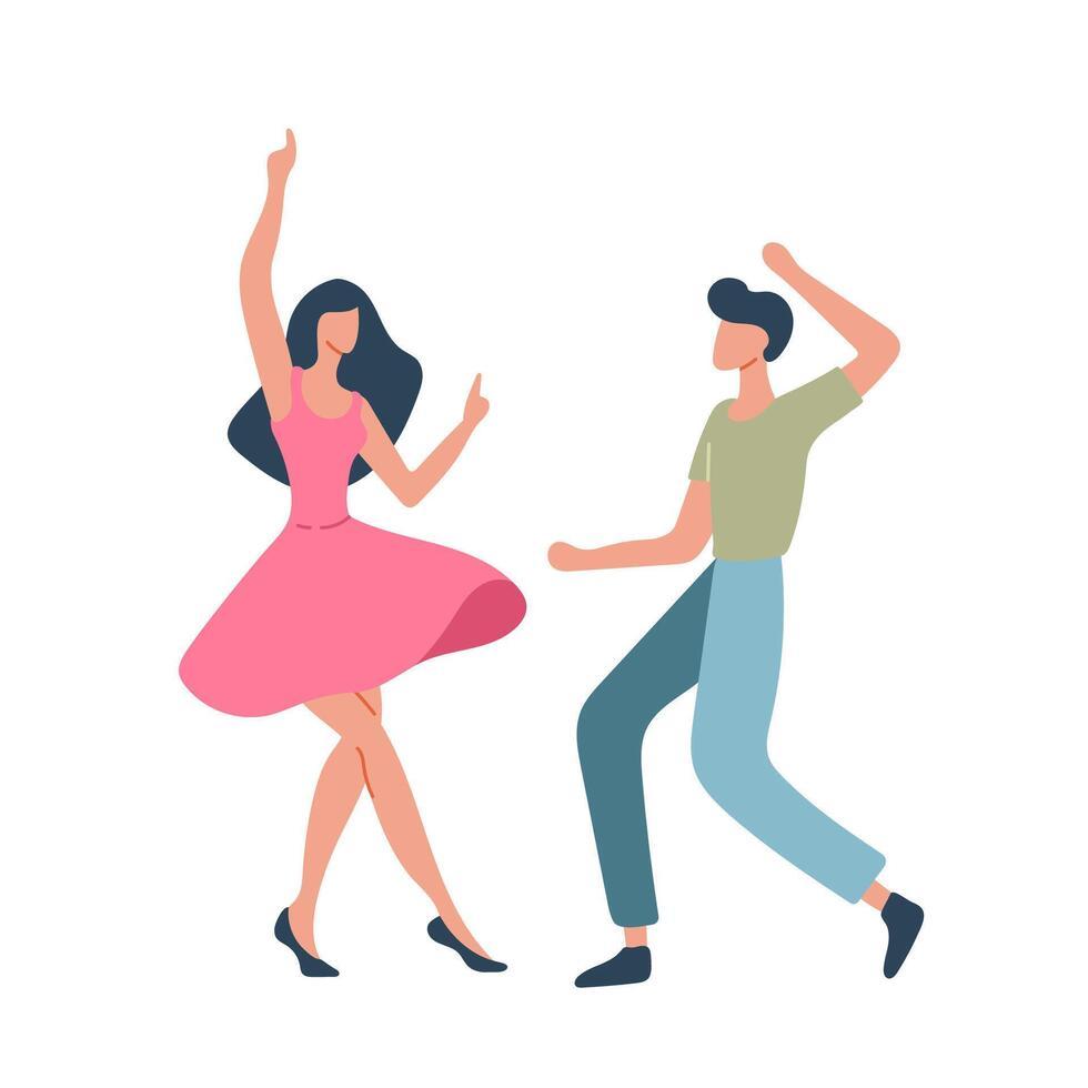 Two people dancing 